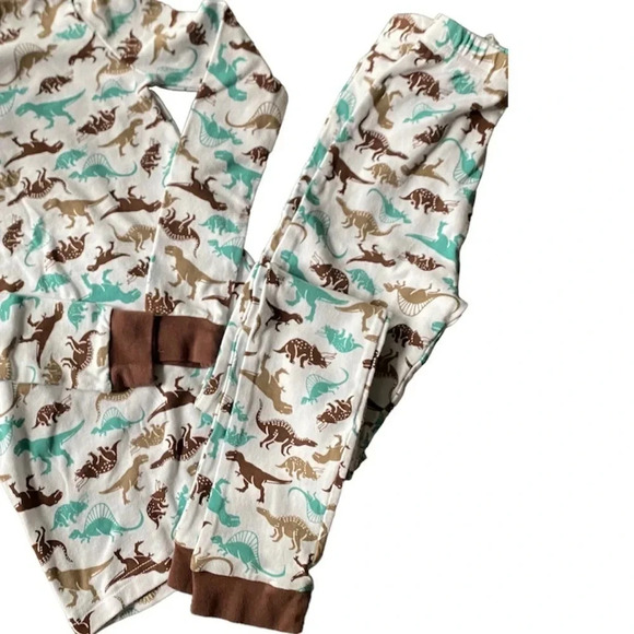 PETIT LEM BOUTIQUE BOYS GIRLS DINOSAUR PAJAMAS TOP BOTTOM SLEEP BED PJS SIZE 12 - Picture 4 of 5